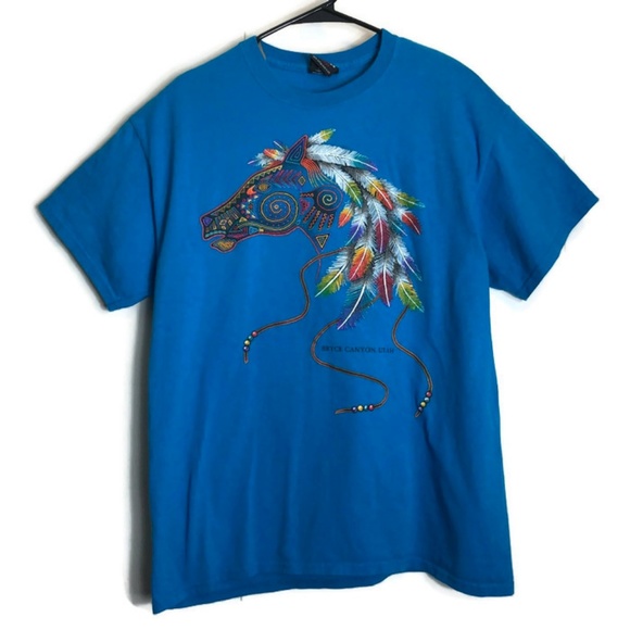 {SOLD} Vintage 90's Native American Horse T Shirt - Picture 2 of 8